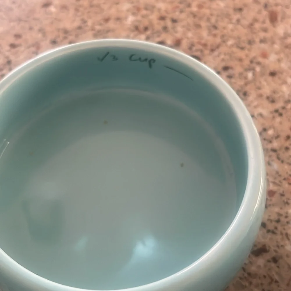 Mason Jar Measuring Cup Set World Market 4 pc Set Ceramic 1/4 to 1 Cup Teal Blue